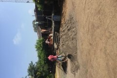 Rebuilding of school toilet